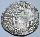 1577-88 Lima Peru 1 2 Reales Philip Ii Diego De La Torre Spanish 1500 s Cob Coin