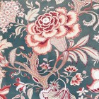 1890 Palampore Inspired Antique French Large Scale Floral Arborescent Material 