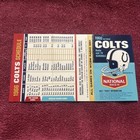 Pocket Schedule Nfl 1966 Baltimore Colts  National Beer Wcbm Radio 680