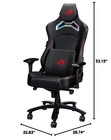 Asus Rog Chariot Rgb Gaming Chair Memory Foam Lumbar 4d Armrest Black Reclining
