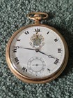 Phi Delta Theta Fraternity Gold Fill Old Crest Seal 1913 Pocket Watch - Wow 