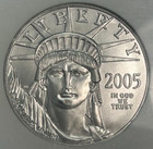 2005  100 1 Oz Platinum Eagle Ngc Ms70