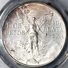 1921 Pcgs Unc Mexico 2 Dos Pesos Independence Centennial Silver Coin  25032801c 