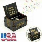  harry Potter  Wood Music Box Hand Crank Classic Handmade Birthday Gifts Toys