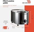 Musso Lussino Ice Cream   Gelato Machine 4080  - Open Box