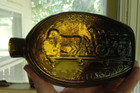 1830s Original Double Success To The Railroad Gv-6 Historical Flask Open Pontil