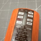 Vintage Etcon Vt150 Orange Solenoid Voltage Tester Ac-dc To 600v Tested Works