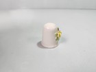 Coalport Fine Bone China Thimble England Yelloe Rose  Sewing Porcelain Art