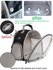 9 Pcs Vent Mesh Pet Portable Carrier Backpack Travel Dog Cat Lizard Hamster Bag