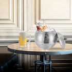 Disco Ice Bucket Washable Drink Bucket Beverage Ice Bucket Storage Container