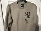 Adidas Men s Small Long Sleeve Sage Adidas For Creators Only Fleece Cropped Top