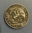 1857 Bank Of Upper Canada Half Penny