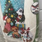 Bucilla Felt Stocking Applique Kit 18  Long Christmas Dogs 89251e