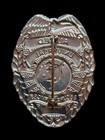 Vtg Allied Universal Security Services Badge  Silver Tone  Random Number