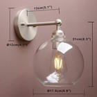 Brass Boho Vanity Bathroom Wall Sconce  1-light Indoor Hardwired Wall Mounted   