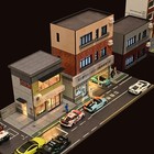 Diorama 1 64 Car Garage Model Led Lighting City Store Scene Display Model Gift