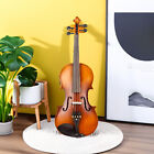 4 4 Full Size Electric Violin Set - Solid Wood  Strings  Rest  Tuner  Eq  Matte