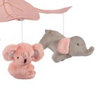Lambs   Ivy Calypso Pink gray Koala   Elephant Musical Baby Crib Mobile