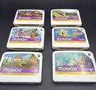 Lot Of 6 Vtech Mobigo Game Cartridge Cars Superhero Squad Dinosaur Train Nascar