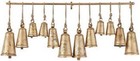 Set Of 12 Vintage Indian Bells Believe Christmas Tree Ornaments Metal D  cor Gift