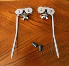 60s Ludwig  gull-wing  Folding Bass Drum Spurs W brackets-complete 
