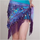 Belly Dance Hip Scarf Costume Sequin Tassel Skirt Belt Dancer Wrap Skirt Outfit