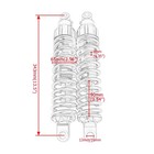 343mm 13 5  Rear Air Shock Absorber Suspension For Harley Electra Street Glide