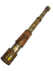 1915 Royal Navy Brass Maritime Vintage 12  Foldable Telescope With Leather Cover