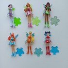 Winx Club 2006  Kinder Surprise Fairies Dolls Full Set S- 551-s-556