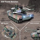 Us 1 18 Rc Tank  2 4ghz M1a2 Remote Control Tank Model Toys Military Toy Shoots