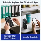 Supvan E11 Keyboard   Bluetooth Label Maker Machine With 4 Tapes Rechargeable  V