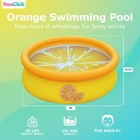 Jleisure 5  X 16 5  3d Orange Inflatable Outdoor Backyard Kiddie Swimming Pool