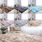 Fluffy Rugs Anti-skid Shaggy Area Rug Carpet Dining Rooms Home  Floor Mat