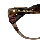 Betsey Johnson Blissful Eyeglasses Brown Leopard Designer Frames case Read