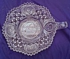 Altoona Pa Historic Rothert s Furniture   Carpet Pressed Glass Vtg Nappy Dish 