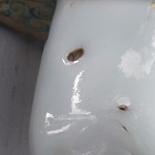 Antique Chinese Famille Rose Porcelain Chamber Pot 9  By 7   Estate Look Rare