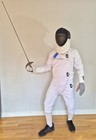 Intermediate Fencing Jacket  Stretchy  Breathable  Washable