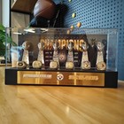 Pittsburgh Steelers Super Bowl Championship Trophy Ring Display Case Set