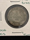 1924 Brazil 2000 Reis Circulated Silver Coin    jun174    Brazilian Silver