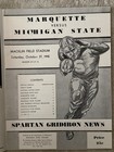 1945 Marquette At Michigan State Football Program - Mint Condition  Very Rare