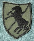 Original Vietnam Era Subdued Theater Made 11th Armored Cavalry Regiment Patch