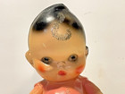Vtg 1940 Winged Chalkware 12  Carnival Solid Kewpie Doll Sea Breeze Rochester Ny