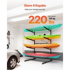 Uimoso Freestanding Kayak Storage Rack For 4 Kayaks 220lbs Capacity  Outdoor Use