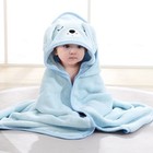 Baby Hooded Bath Towel Soft Animal Coral Fleece 80cm Toddler Wrap
