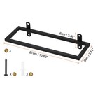 Metal Wine Rack Wall Mounted 6 Pcs Hanging Wine Bottle Display Holder  Black