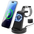 15w 3 In 1 Wireless Charger Dock Charging Station For Iphone 17 Samsung  S26