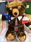 Trumpy Bear Deluxe Original 22    Plush Zipper Pouch American Flag Trump 2017 Nwt