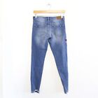 Outfitters Embroidered Distressed Jeans Ripped Floral Flower Boho Cropped Skinny