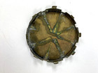 Antique  12  R m Desk Fan Guard Cage Brass Badge Robbins   Myers Emblem Oe Usa