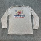 Washington Nationals Shirt Adult Large Grey 2019 Champions World Series Fanatics